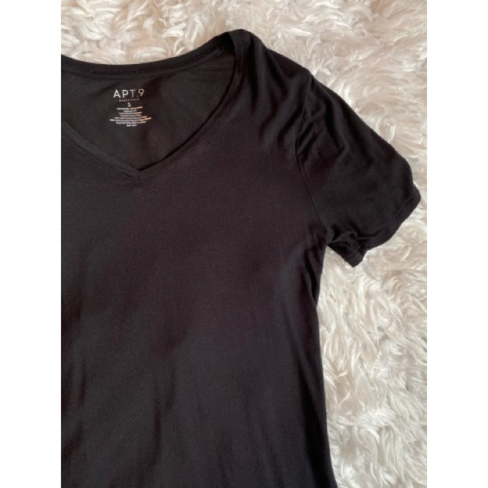 Black V-Neck Tee